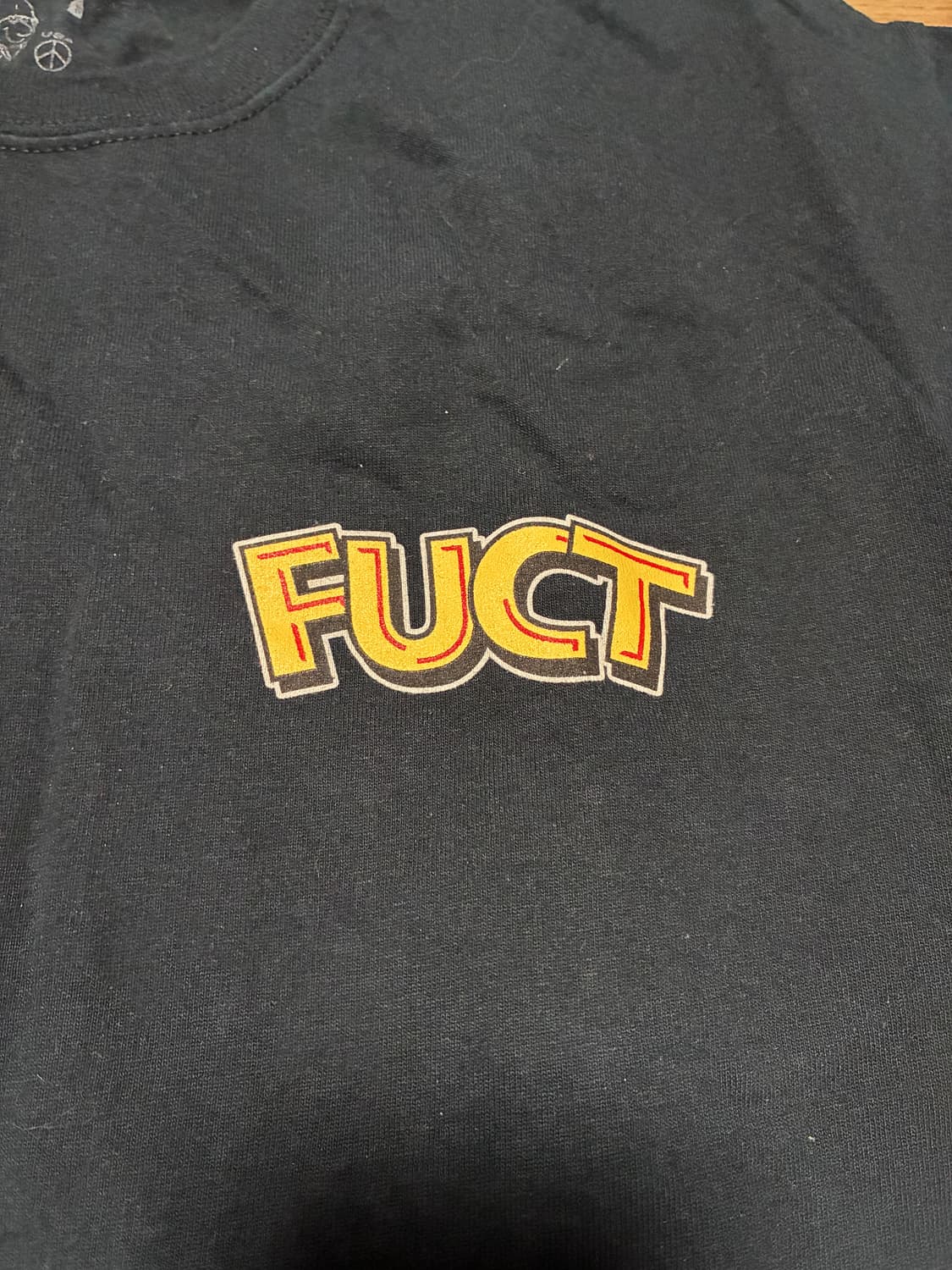 M) FUCT 퍽트 티셔츠 블랙 Made in USA 상품이미지5