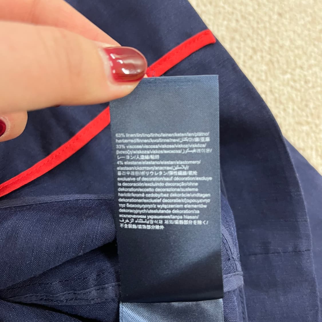 [4] 타미힐피거 여성 캐주얼 네이비 블레이져 자켓 0105M1 상품이미지5