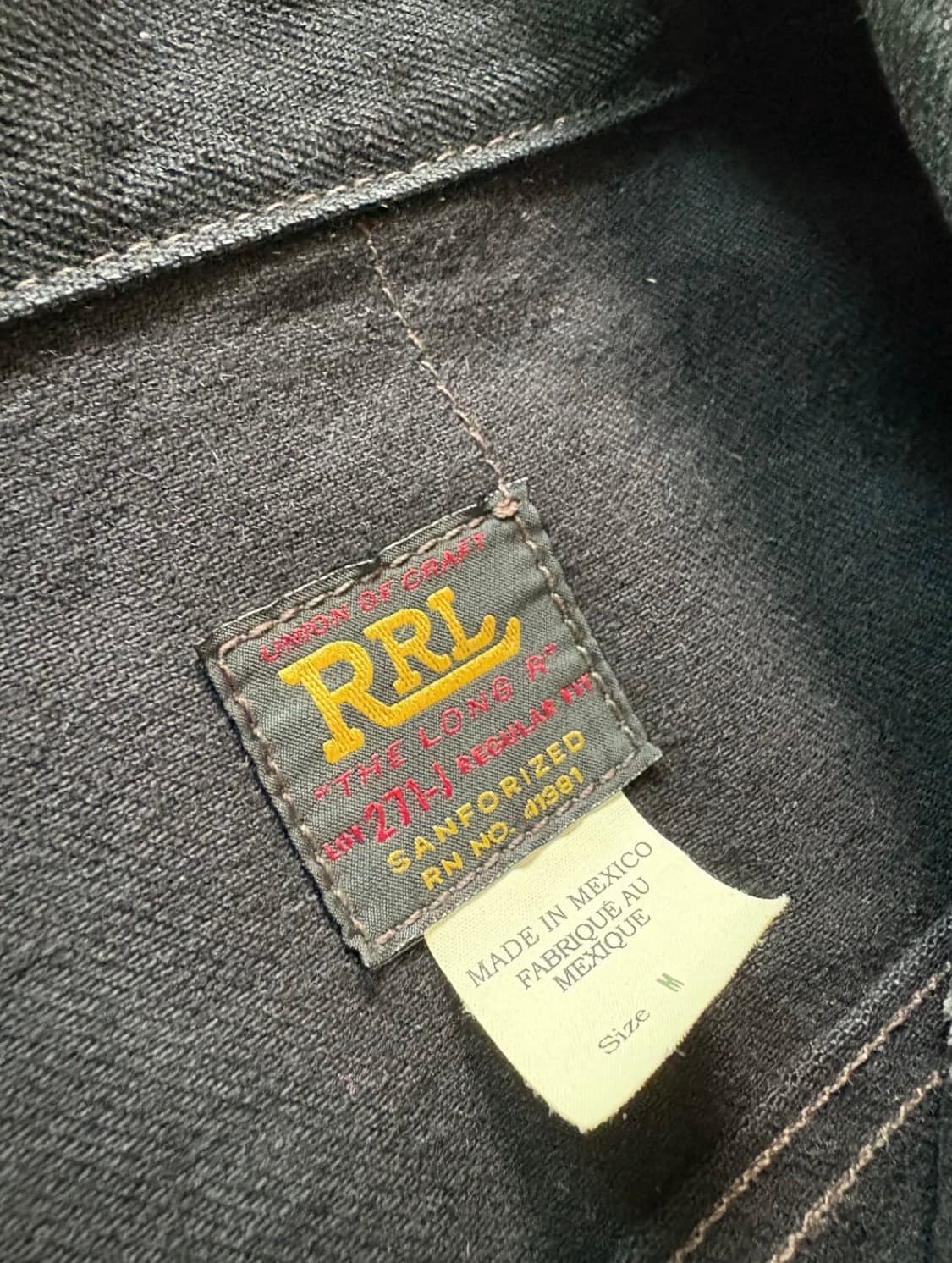 [M사이즈] RRL lot 271 블랙 상품이미지6