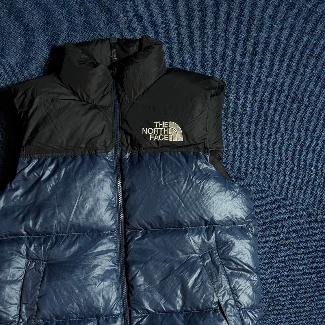 노스페이스 네이비 패딩 조끼 상품이미지2