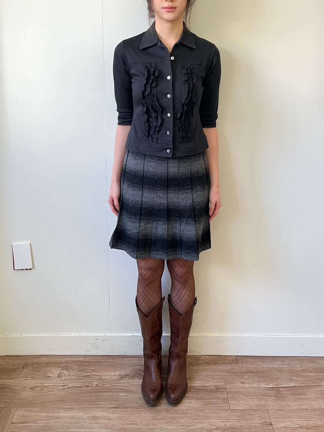 SONIA RYKIEL 그라데이션 울 스커트 상품이미지7