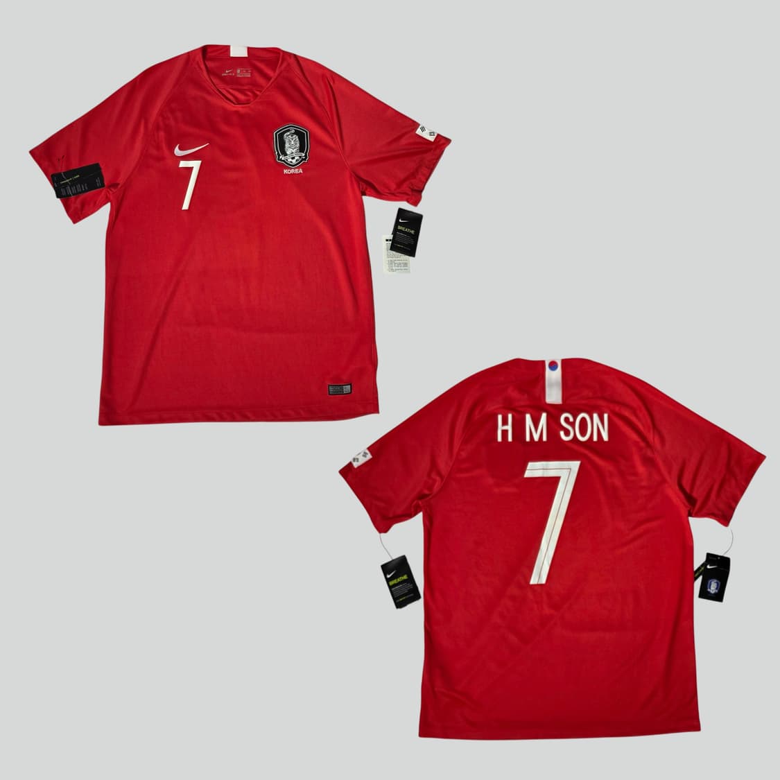 [2XL]18-20 대한민국 국대 홈 손흥민 유니폼(미사용) 상품이미지1