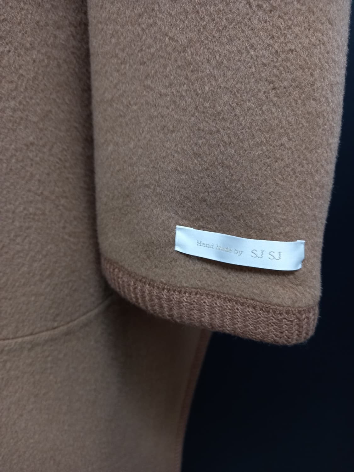 SJSJ 핸드메이드 캐시미어블랜 후드 롱 코트 44-77 상품이미지8