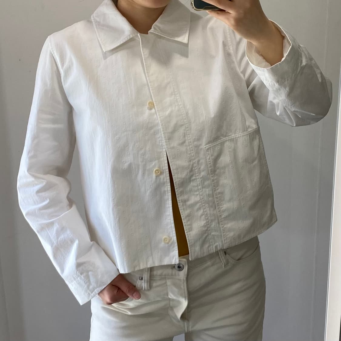 COS 코스 화이트 크롭 자켓 55사이즈 상품이미지9