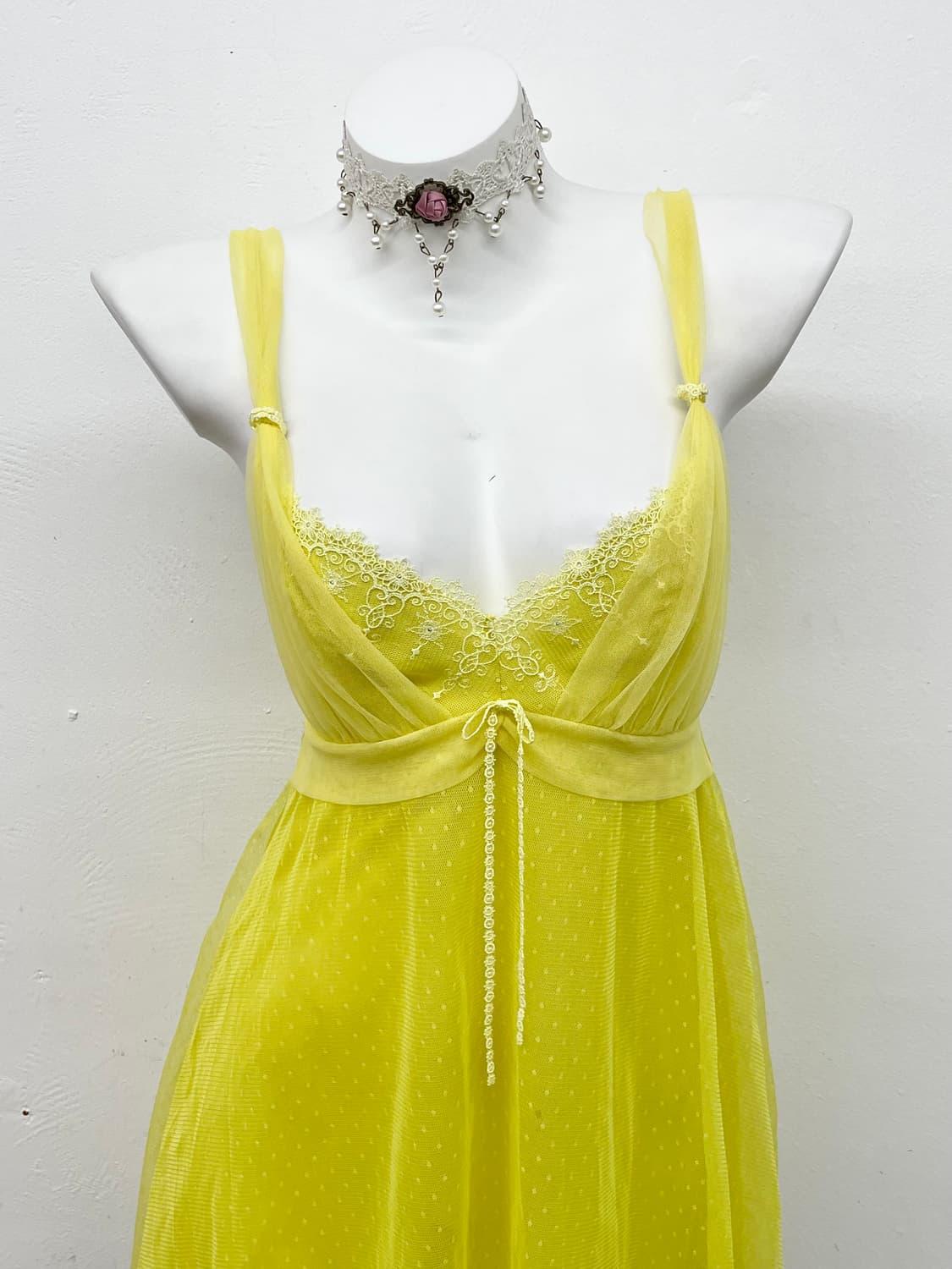 페어리 레이스 자수 슬립 상품이미지2