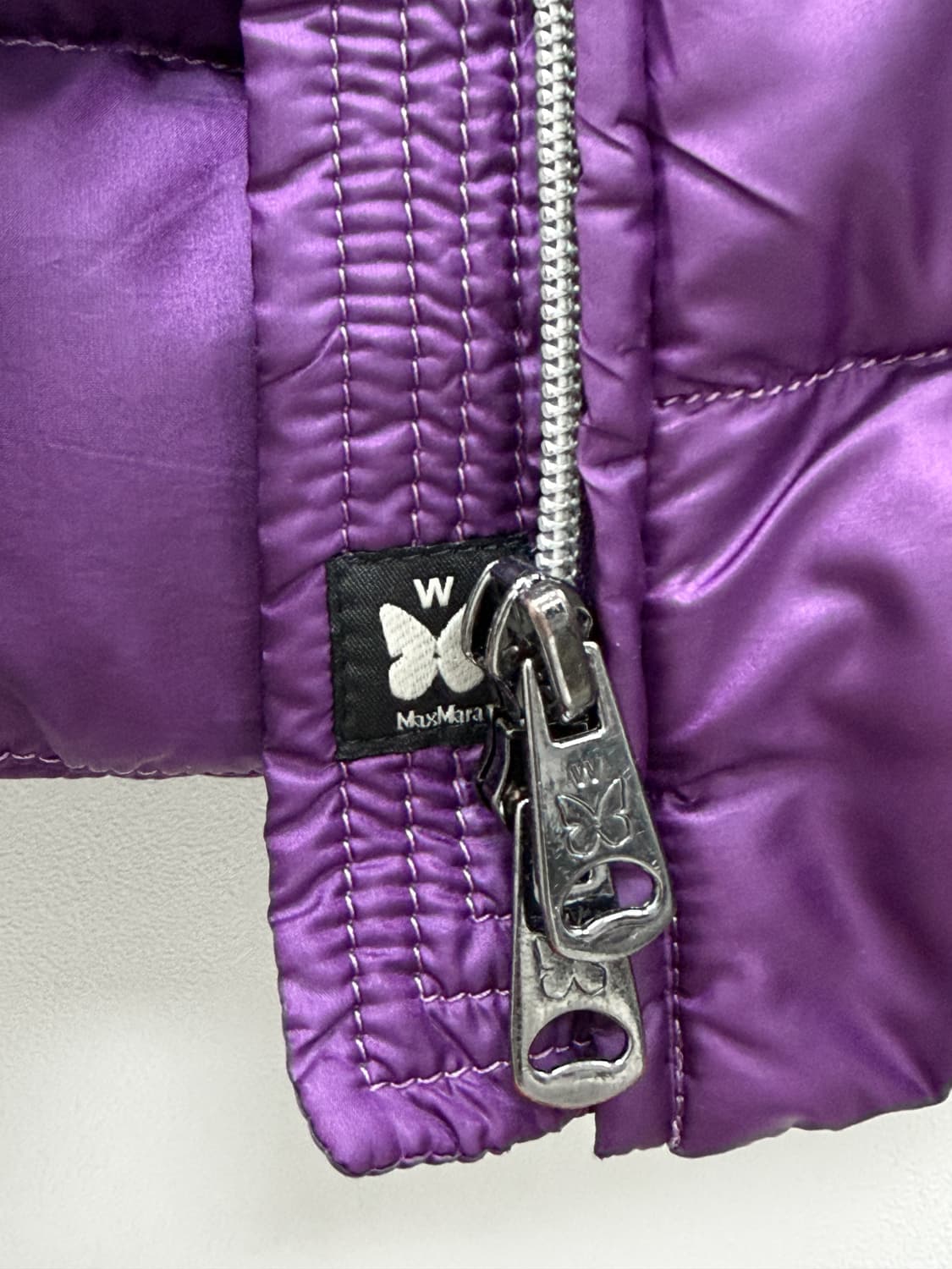 막스마라 WEEKEND LINE 퍼플 라이트 구스다운 벨티드 코트 상품이미지6