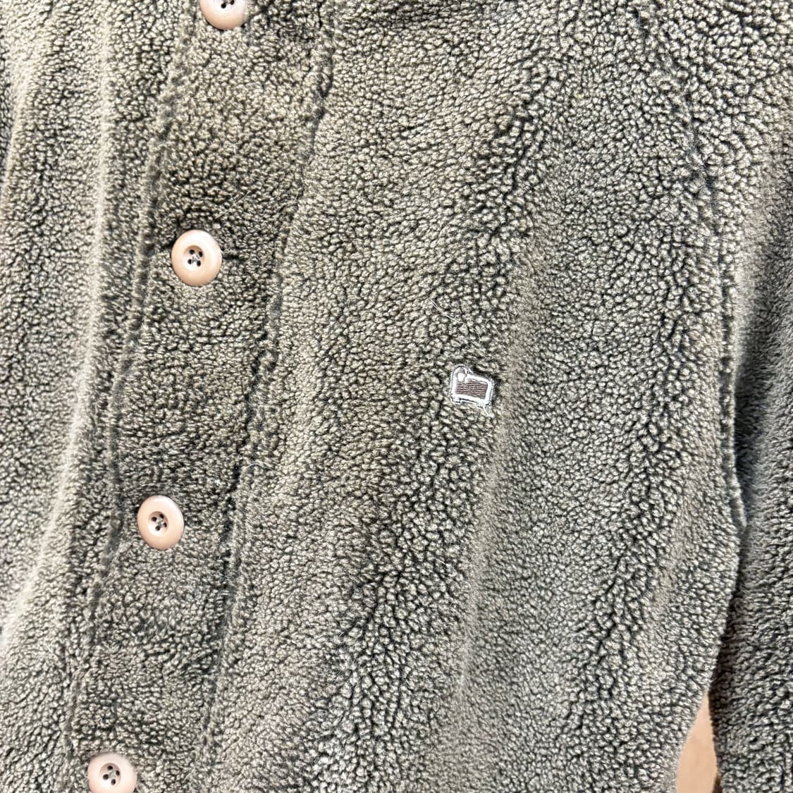 울리치 보아 플리스 후드 자켓 페이크 퍼 트리밍 소매 포켓 디테일 브라운 상품이미지6