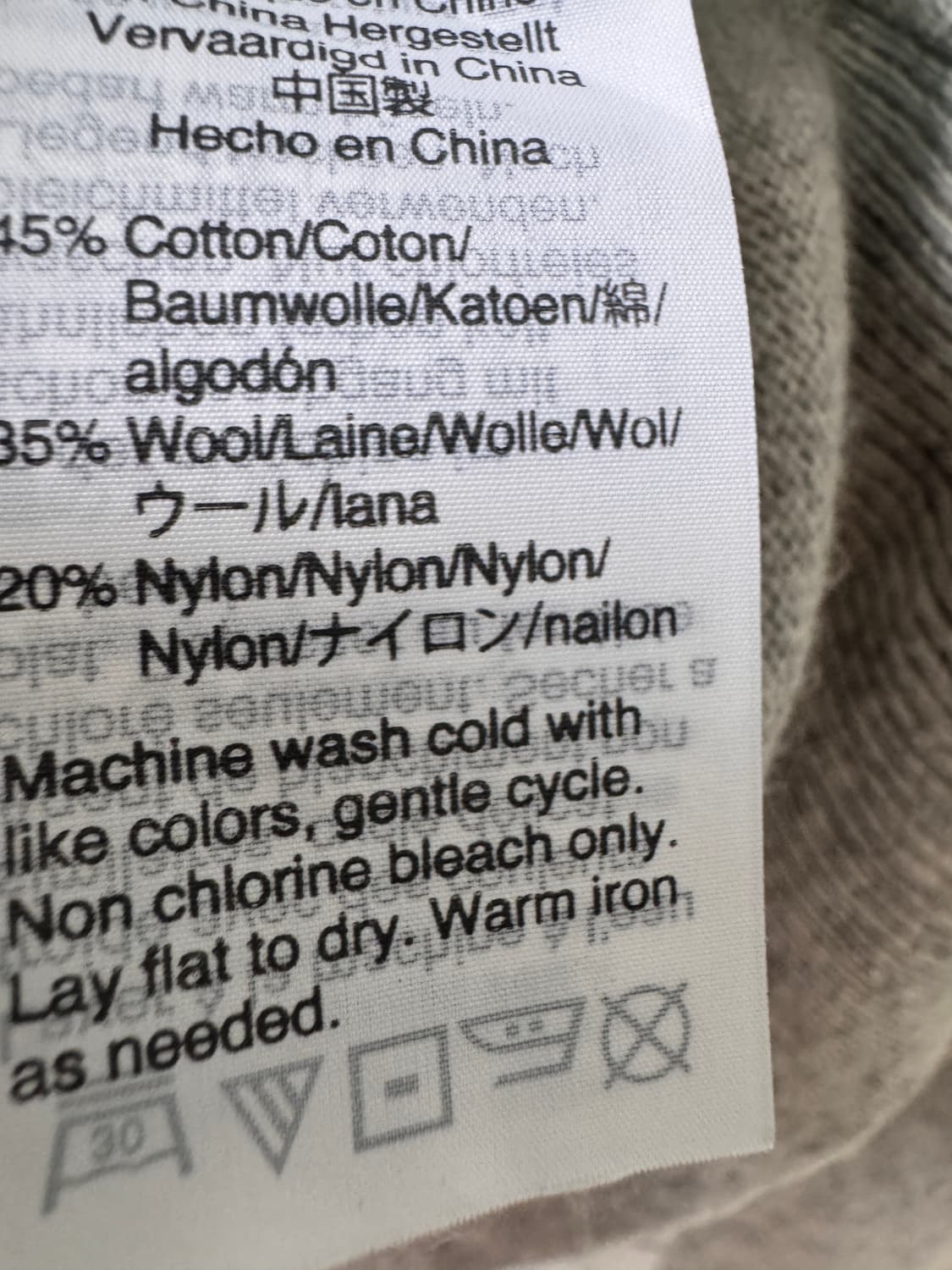 새상품 J.Crew 회색 브이넥 가디건 S(44,55사이즈 가능) 상품이미지4