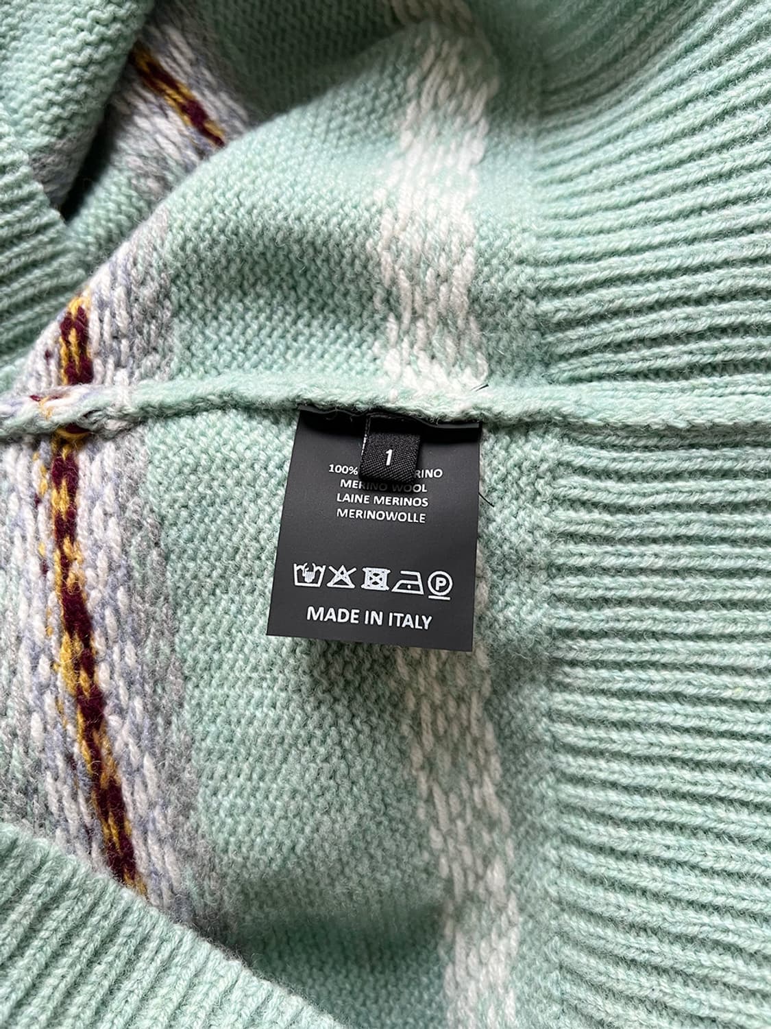 라프 시몬스 SS22 페어 아일 자카드 스웨터 상품이미지5