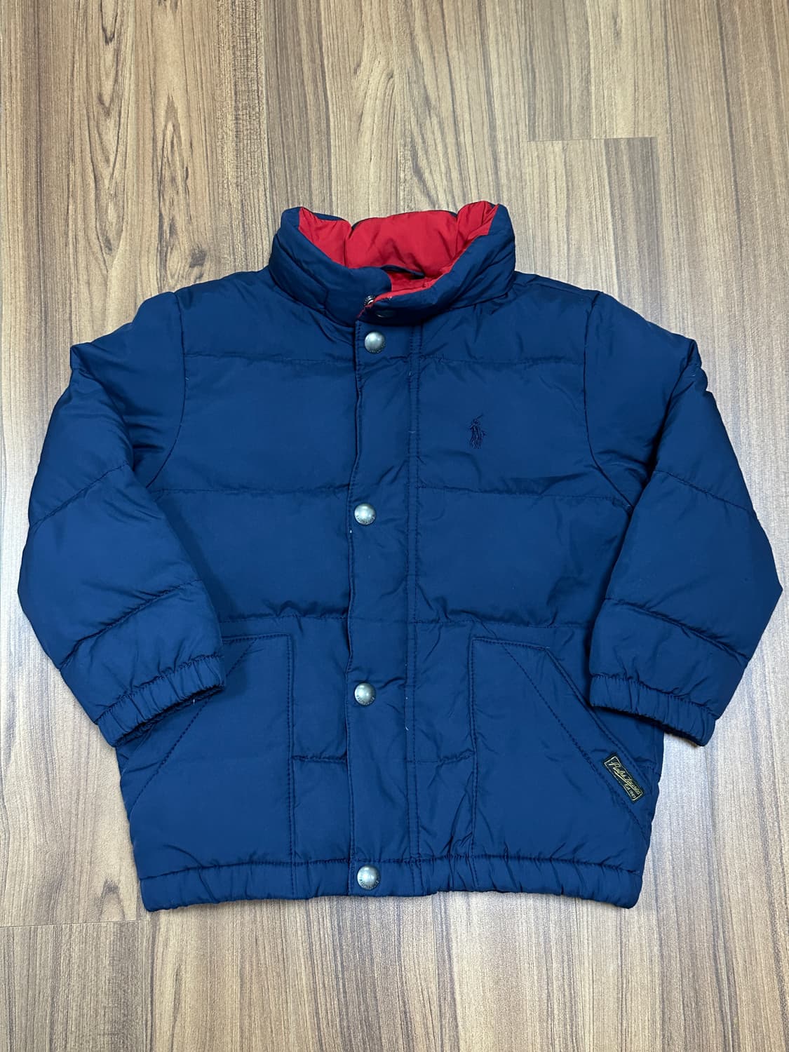 폴로 키즈 네이비 퀼팅 자켓 3/3T 상품이미지1