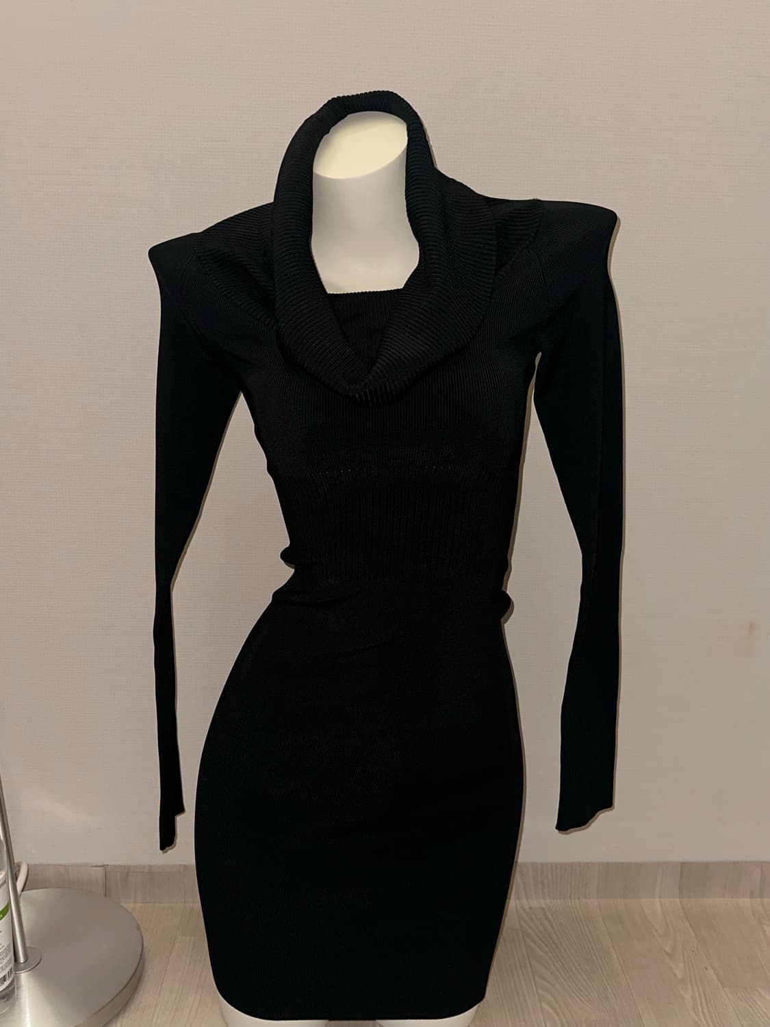 블랙 투웨이 미니  니트 원피스 상품이미지2