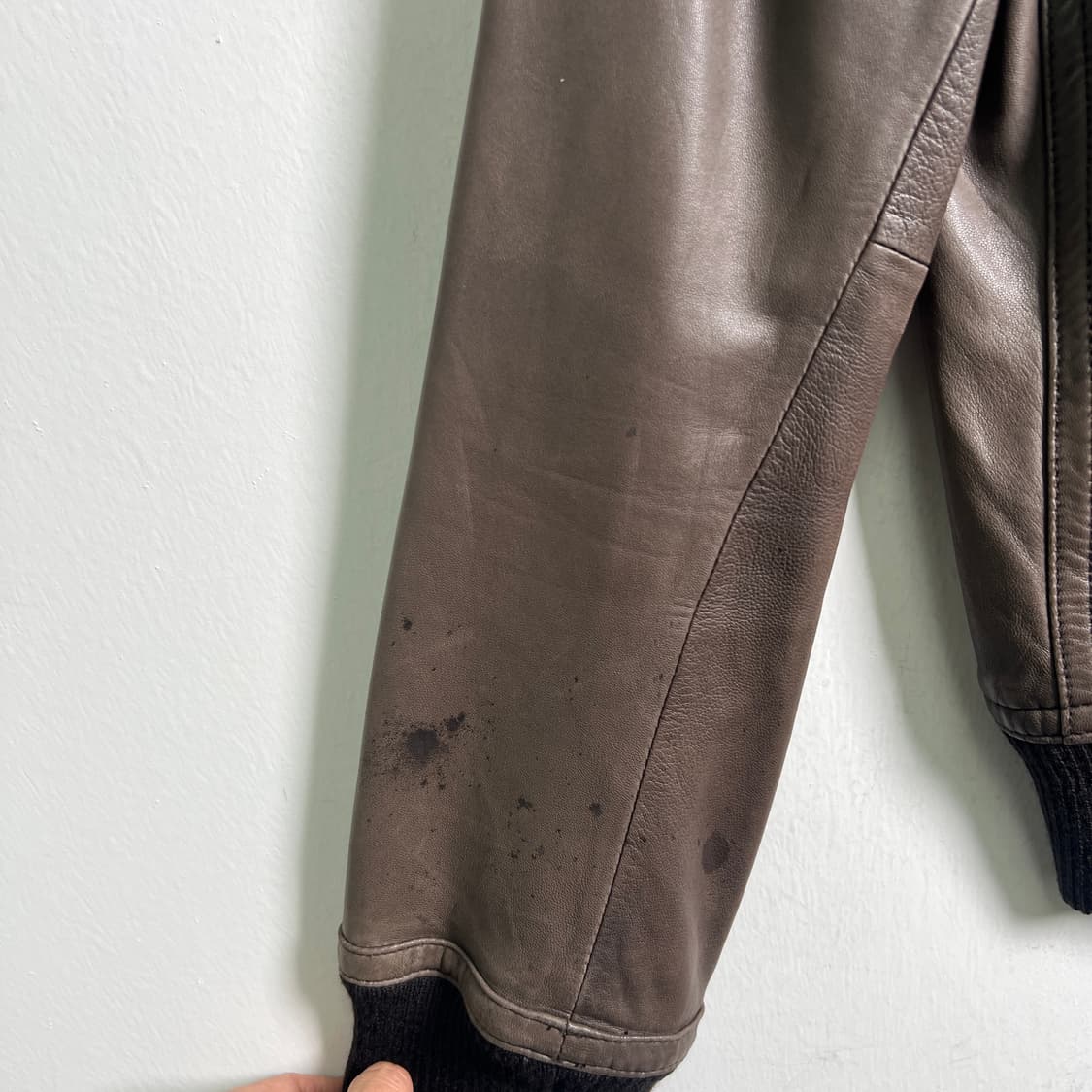 어반리서치 딥브라운 양가죽 블루종 자켓 L 상품이미지8