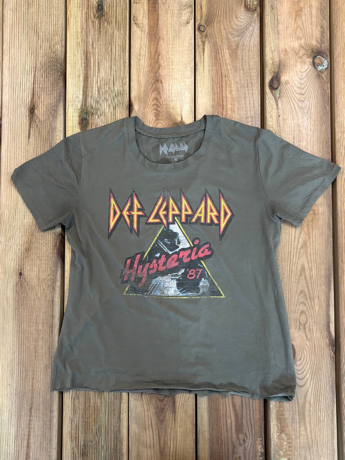 Def Leppard Hysteria 87 밴드 프린트 티셔츠 상품이미지4