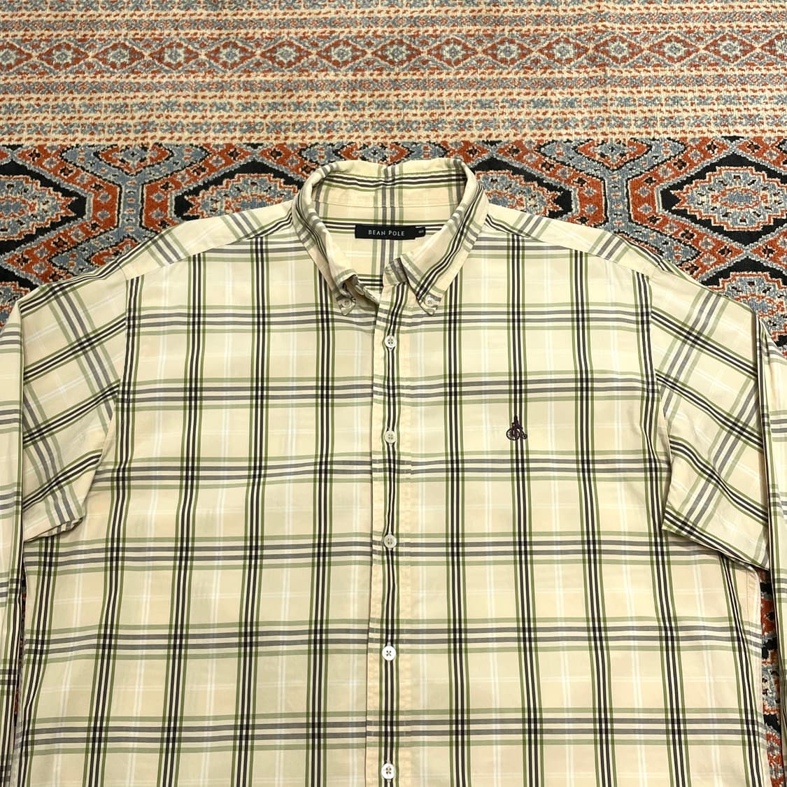 빈폴 베이지 체크 셔츠 남성105 상품이미지2
