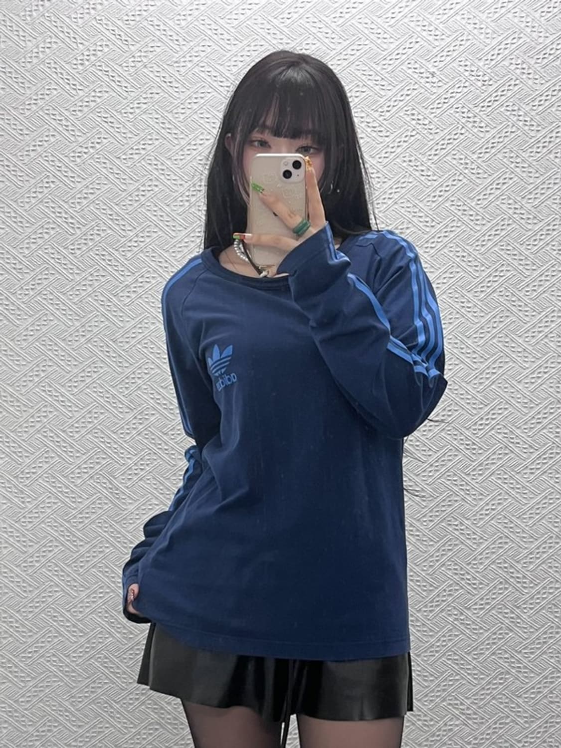 아디다스 스타디움 오리지널 블루 삼선 롱슬리브 100 C09588 상품이미지1