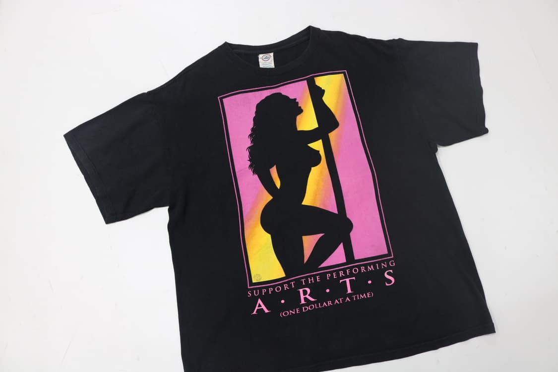 델타 빈티지 SUPPORT THE ARTS 실루엣 그래픽 티셔츠 상품이미지3