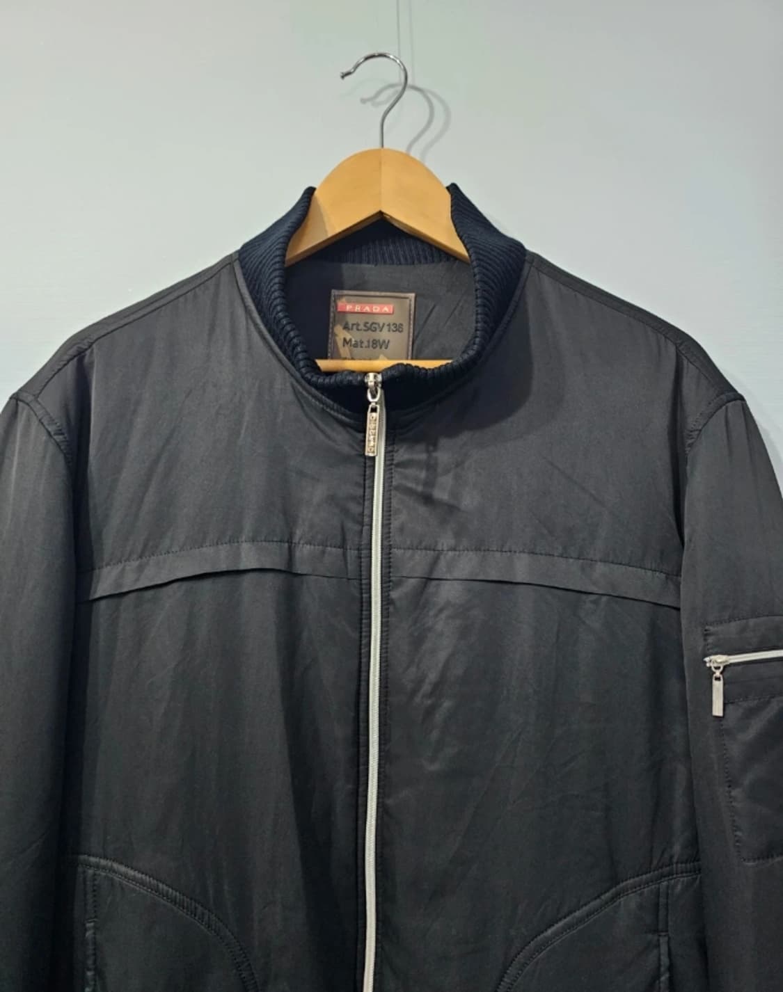 프라다 남성 블루종 자켓 블랙 100 상품이미지1