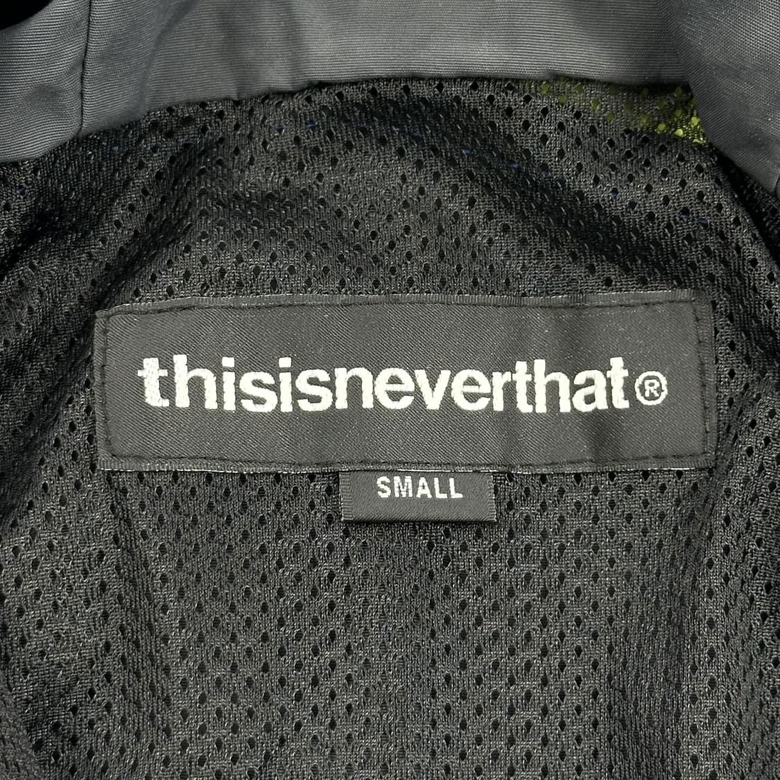 디스이즈네버댓 디네댓 우븐 아노락 형광 실측M 상품이미지9