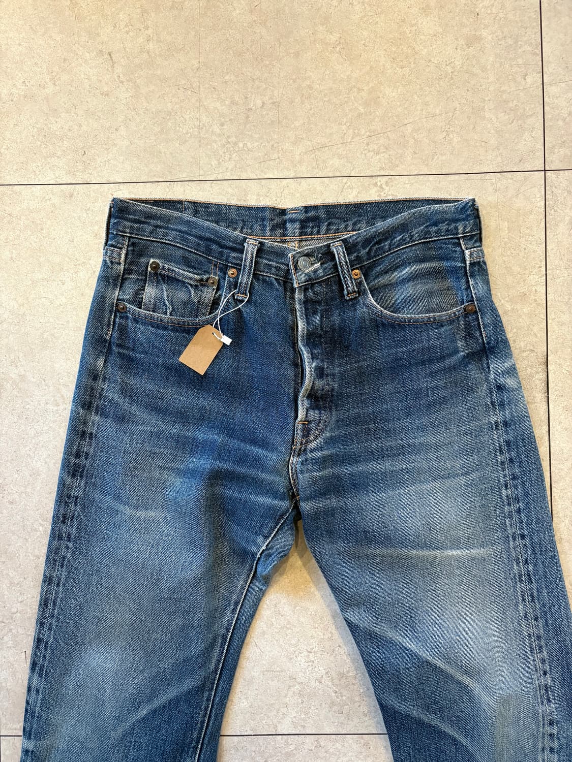 Denime 드님 셀비지 데님 스트레이트 팬츠 상품이미지3