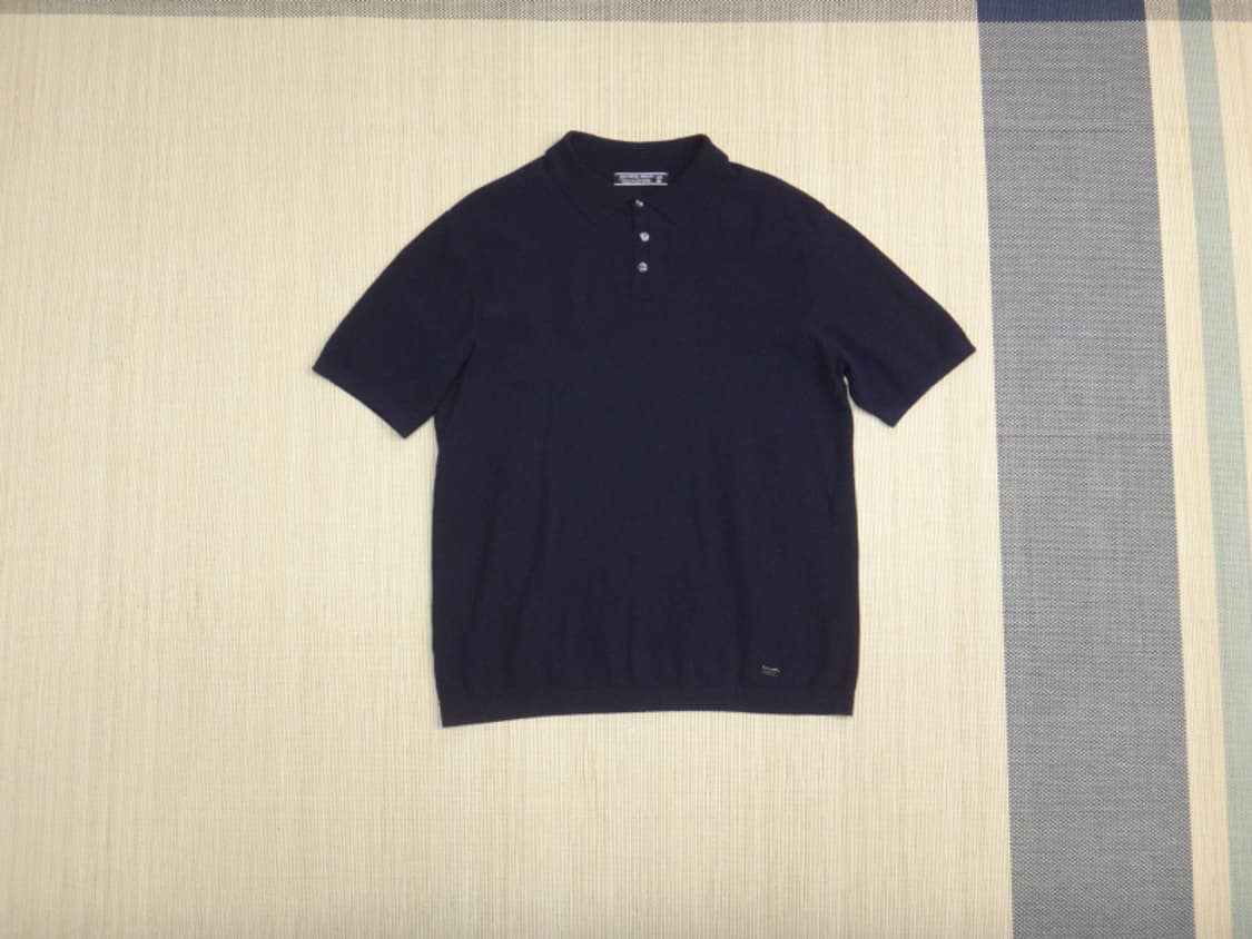 (105) 장 미셸 바스키아 남성용 카라 반팔 니트 상품이미지1