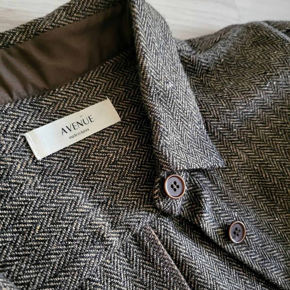 헤링본 울 셔츠 새상품 상품이미지6