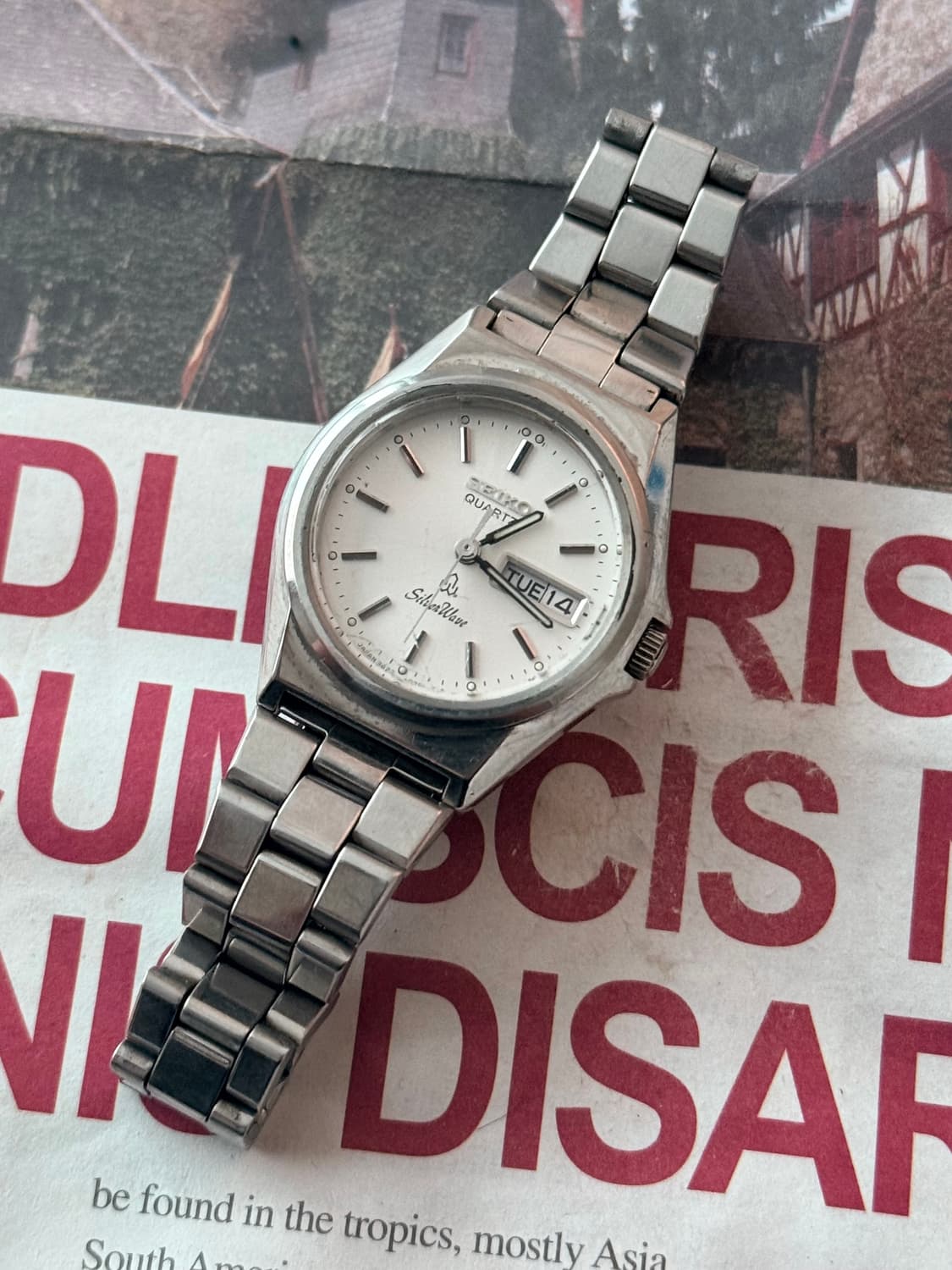 세이코 Seiko 쿼츠 Silver wave 데이데이트 상품이미지1