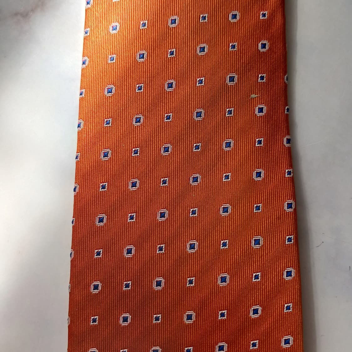 폴스튜어트 실크 오렌지 도트 패턴 넥타이 8.6cm A등급 E804
 상품이미지6