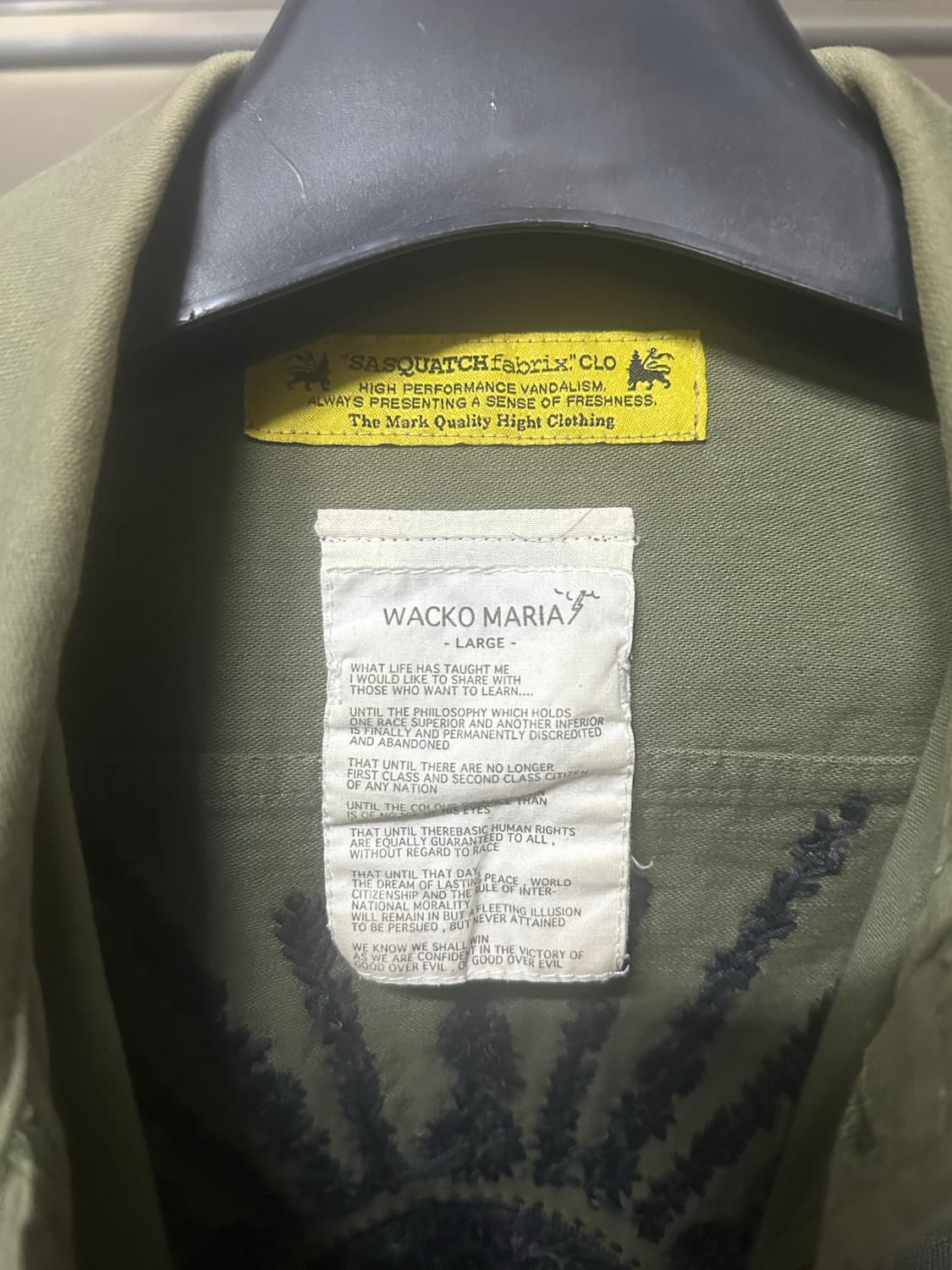 (L) 사스콰치패브릭스X와코마리아 셔츠자켓 상품이미지3