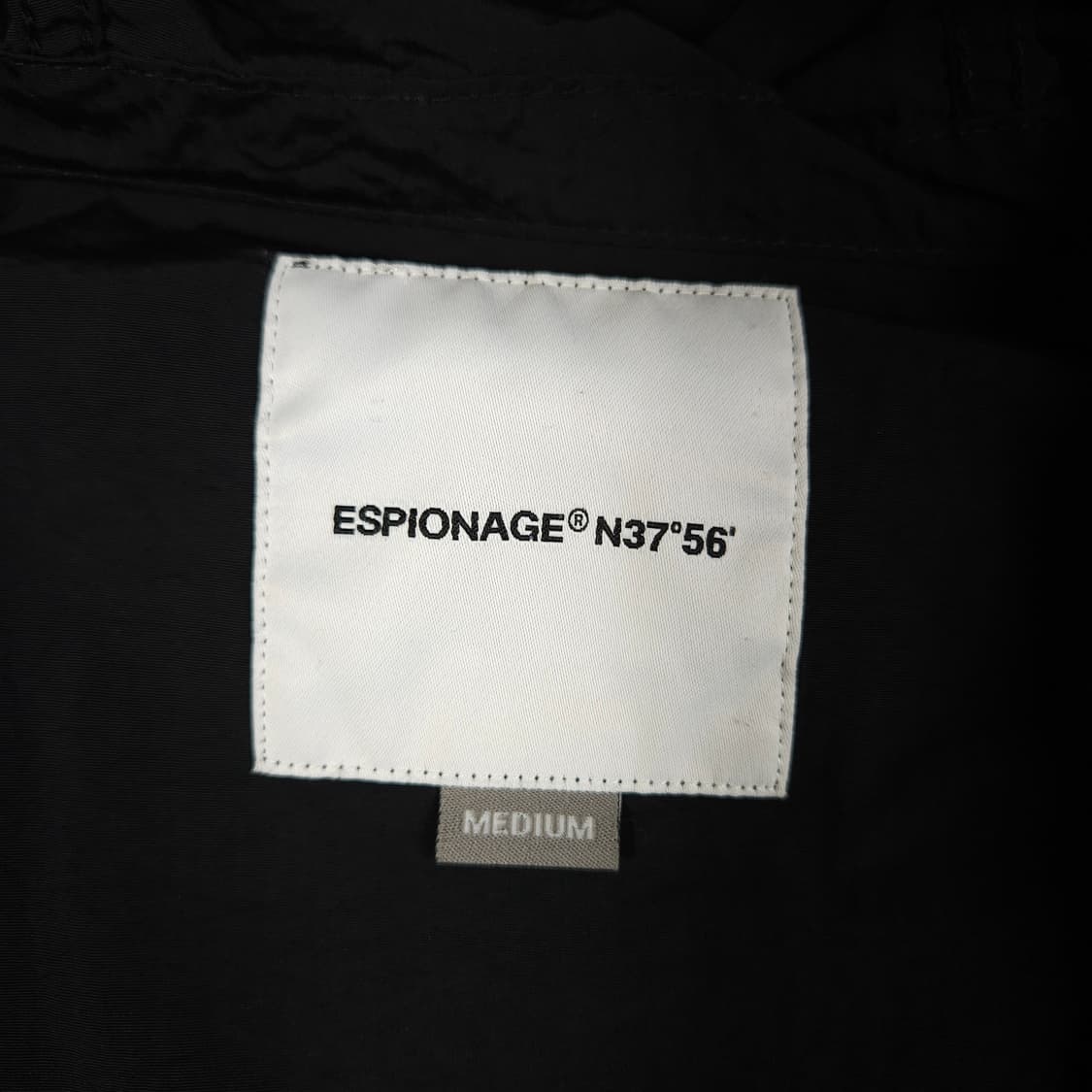 에스피오나지 후드 바람막이 블랙 상품이미지4