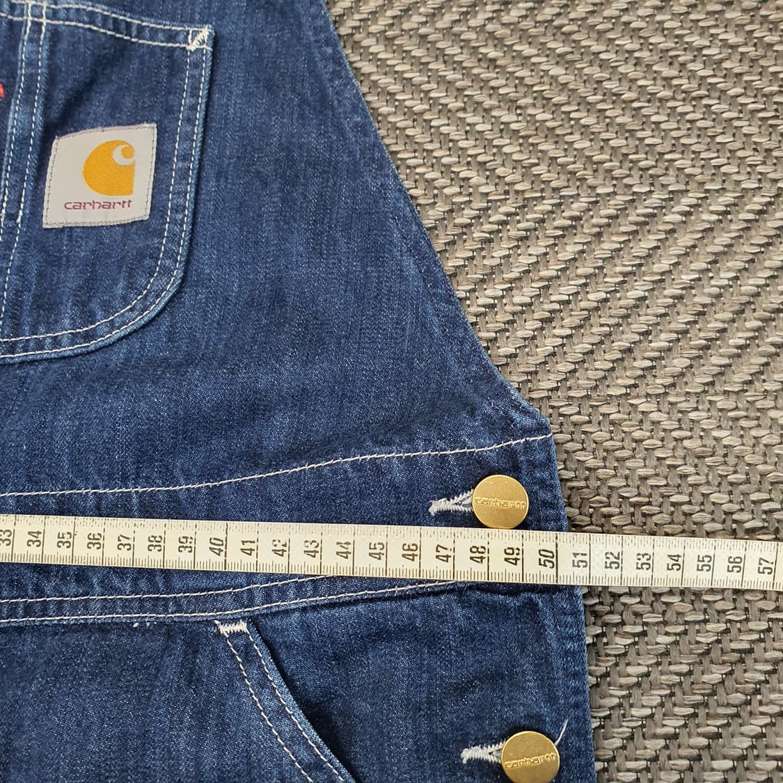 칼하트 멜빵 데님 바지 남자34 상품이미지6