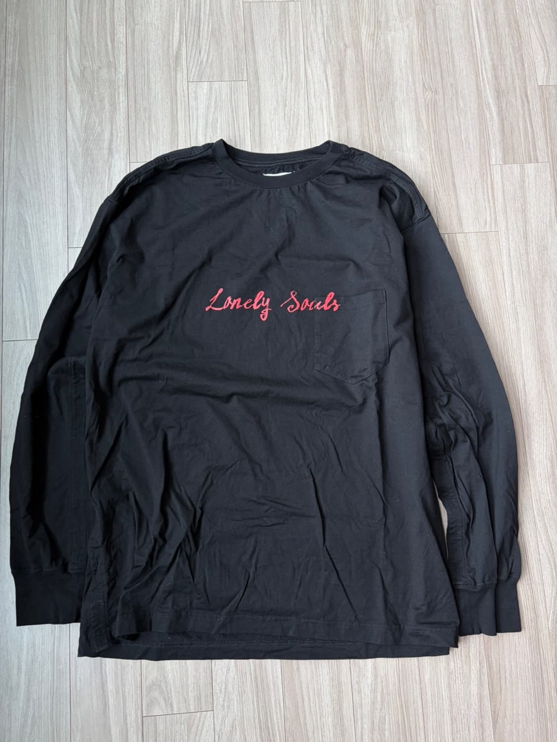 [44] The Soloist. 솔로이스트 롱슬리브 블랙 긴팔티 상품이미지1