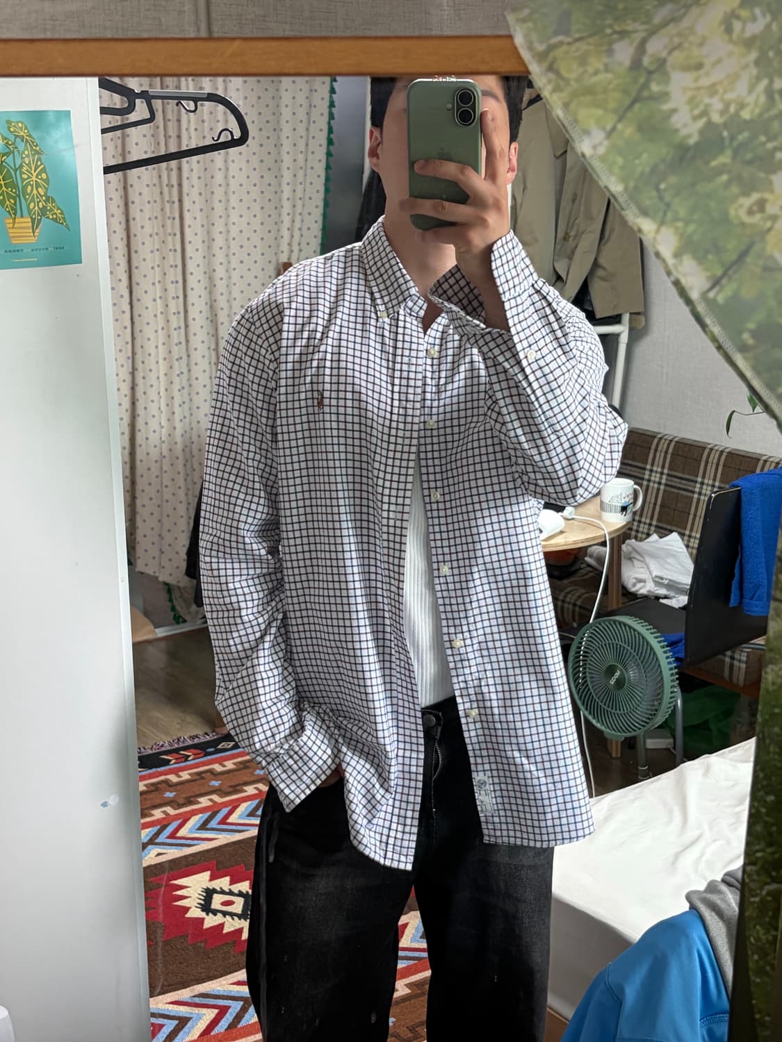 폴로 랄프로렌 신형 클래식핏 멀티포니 체크 셔츠 상품이미지2