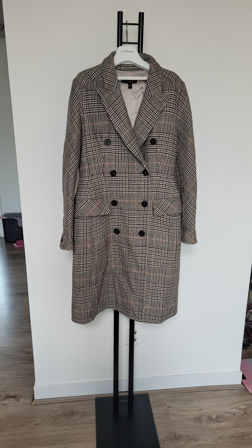 버버리  여성  울 체크 더블코트- 66사이즈 상품이미지1