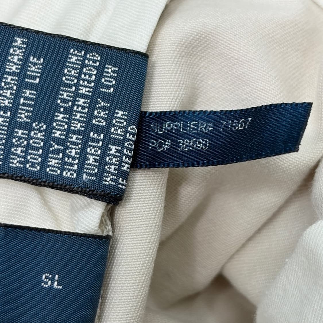 POLO 크림 코튼팬츠 35 상품이미지6