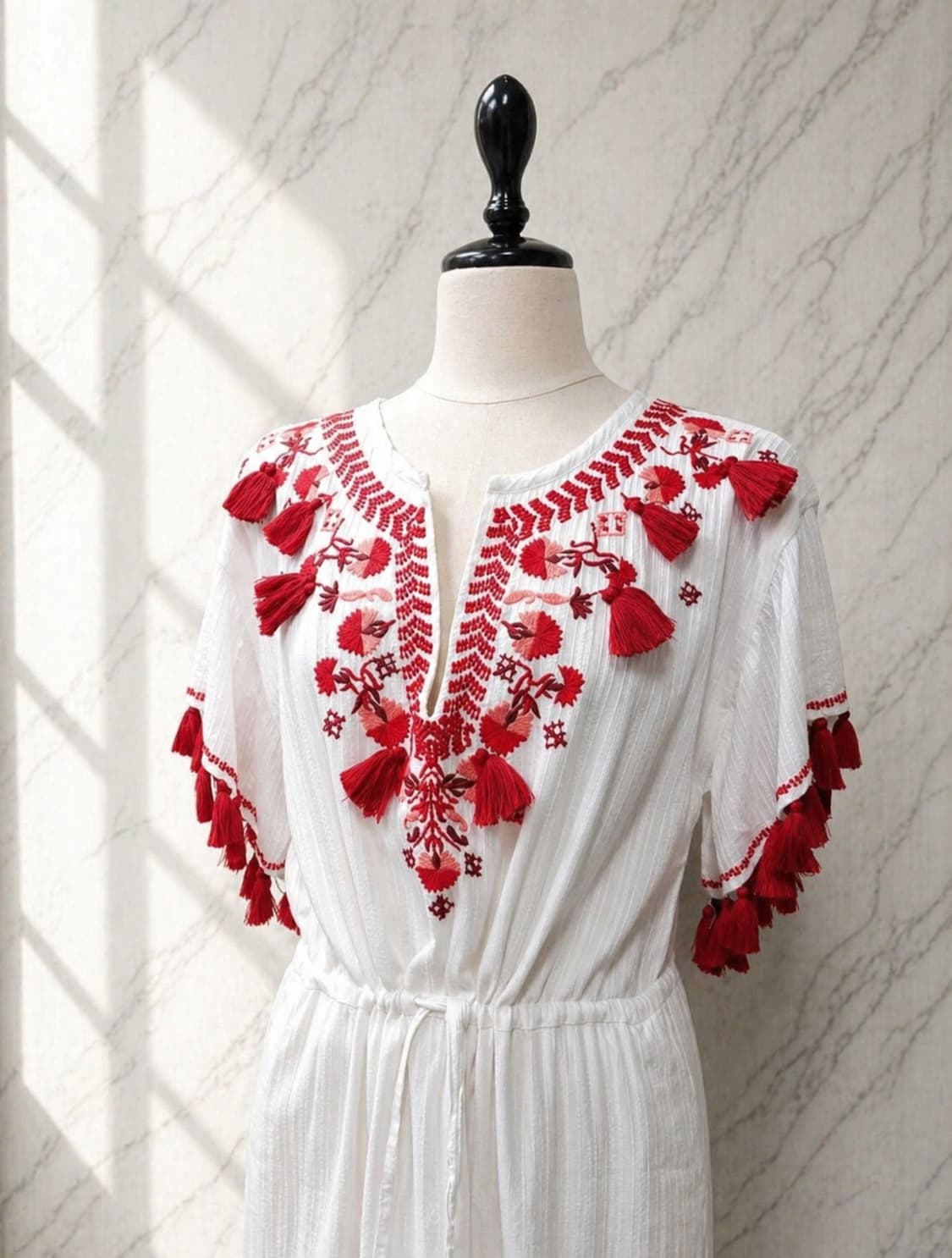 클럽모나코 핸드메이드 자수 태슬 원피스 / 리조트룩 상품이미지5