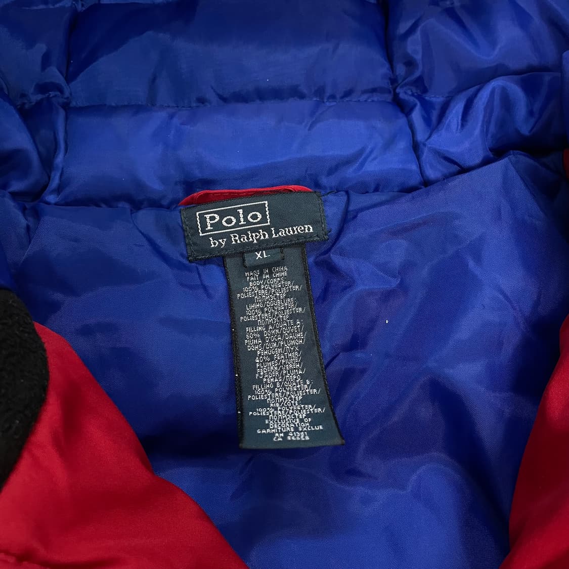폴로 랄프로렌 빅 포니 다운 푸퍼 패딩 레드 상품이미지4