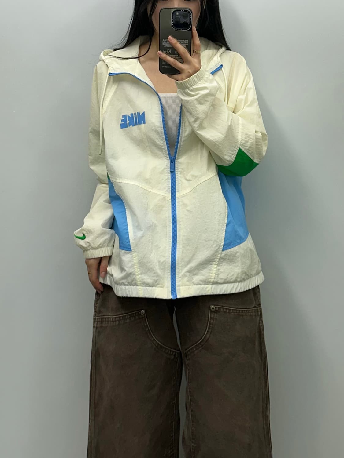 나이키 신형 윈드러너 아이보리 바람막이 자켓 상품이미지1