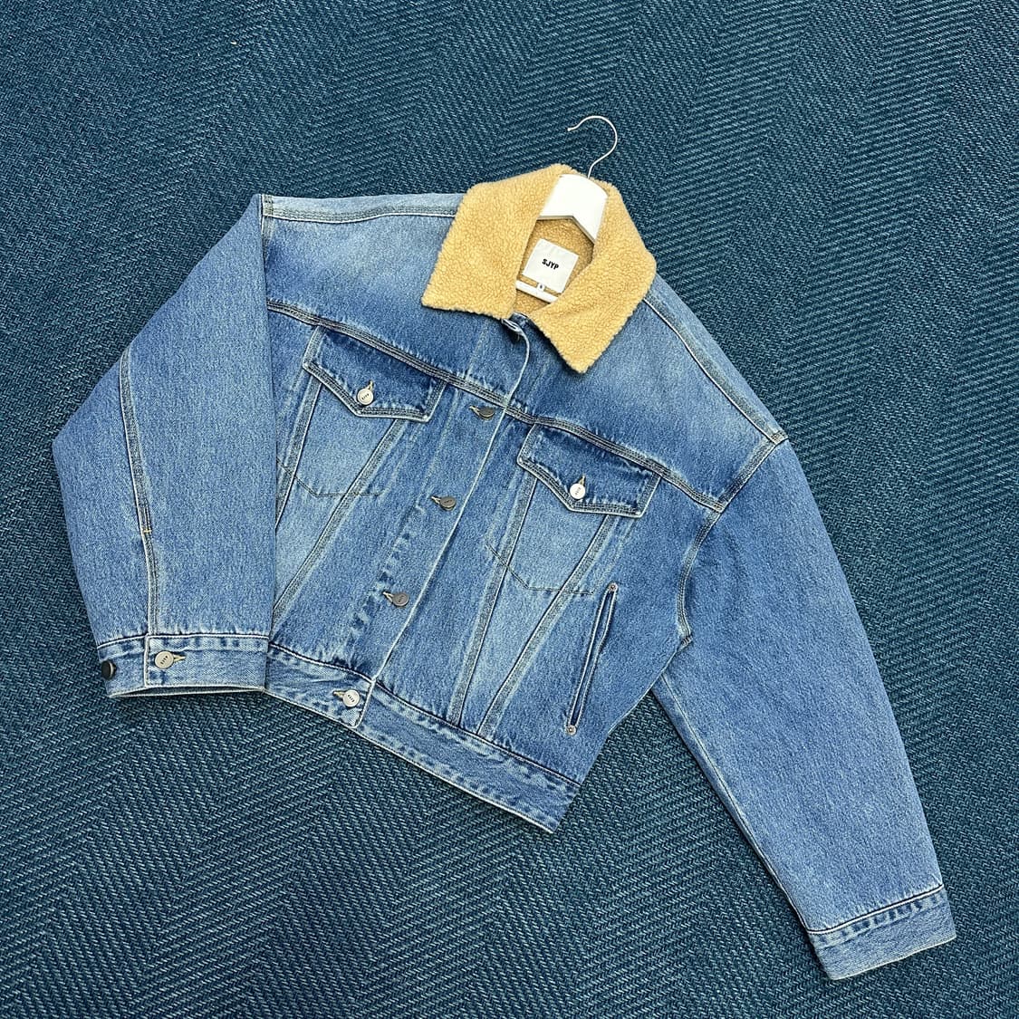 [여성S] 에스제이와이피 SJYP 셰르파 청자켓 상품이미지1