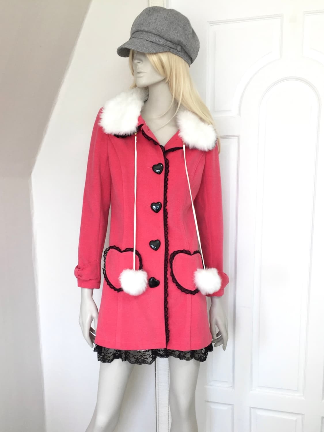 Japan LIZ LISA Heart Button Coat 상품이미지1