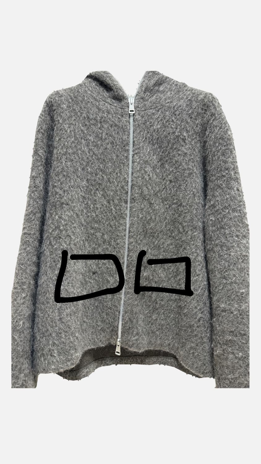 아워레가시 모헤어 풀집업 50 상품이미지3