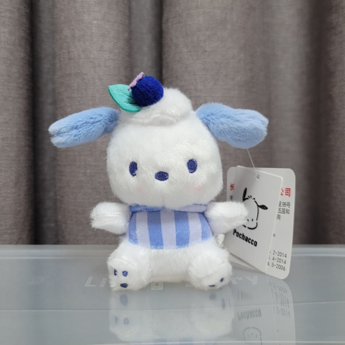 산리오 포차코 블루베리 인형 키링 새 상품 가방고리 마스코트 봉제인형 상품이미지3