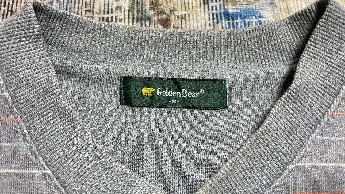 JPN 90s~00s일본 빈티지 y2k 골든베어 스트라이프 헨리넥 맨투맨 상품이미지8