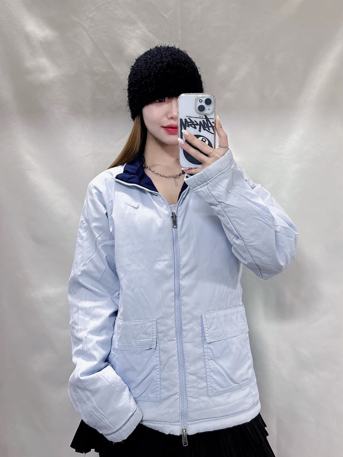 나이키 00‘s 리버서블(양면) 스우시 점퍼  상품이미지2