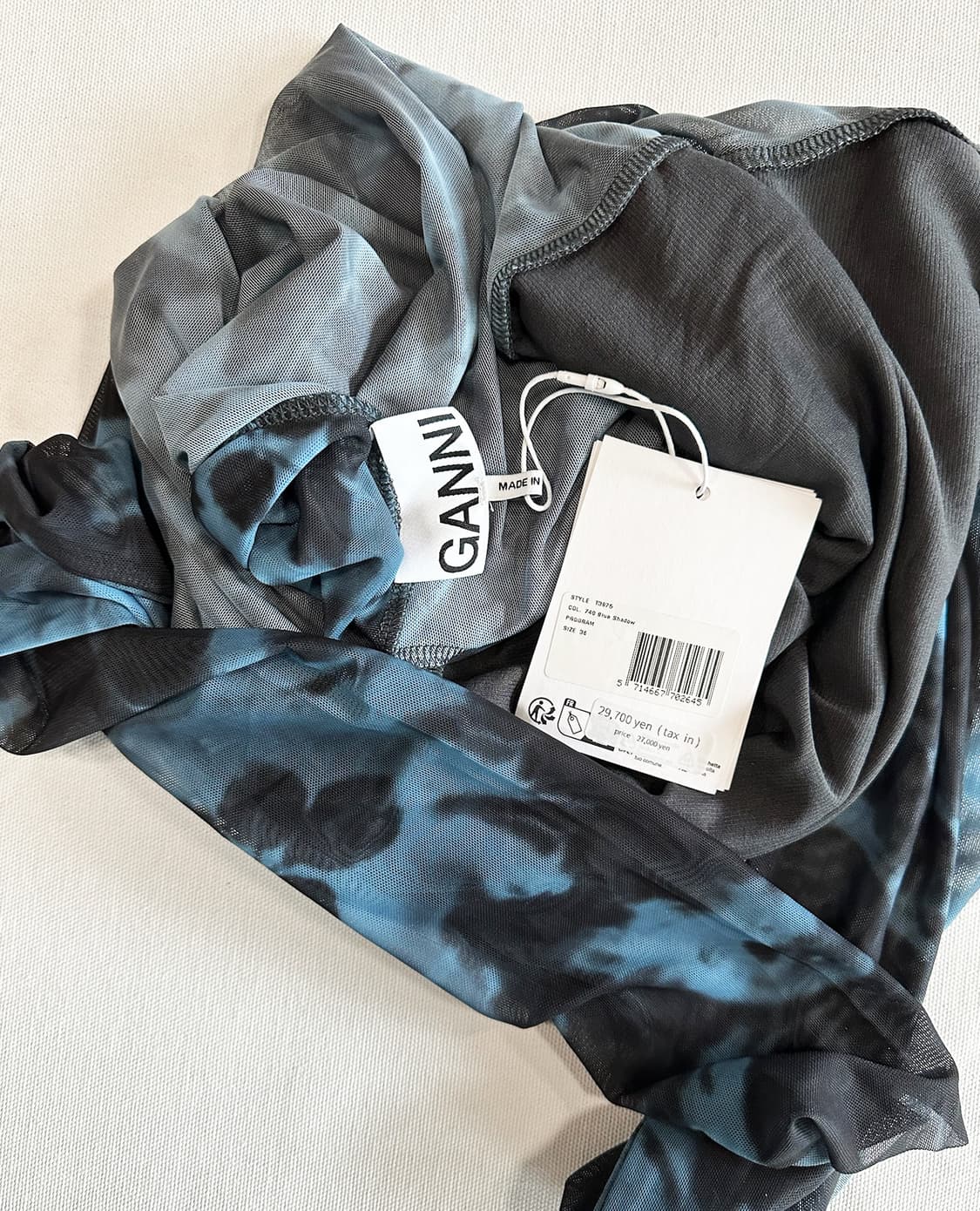 GANNI printed mesh turtleneck 상품이미지9