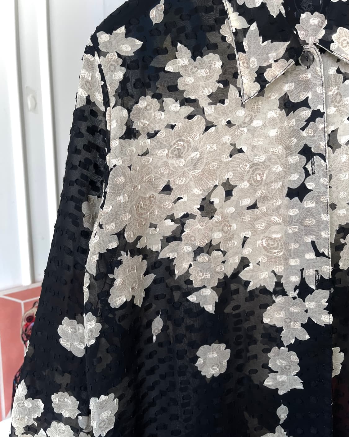 Barrier House Japan Floral Old Shirt 상품이미지5