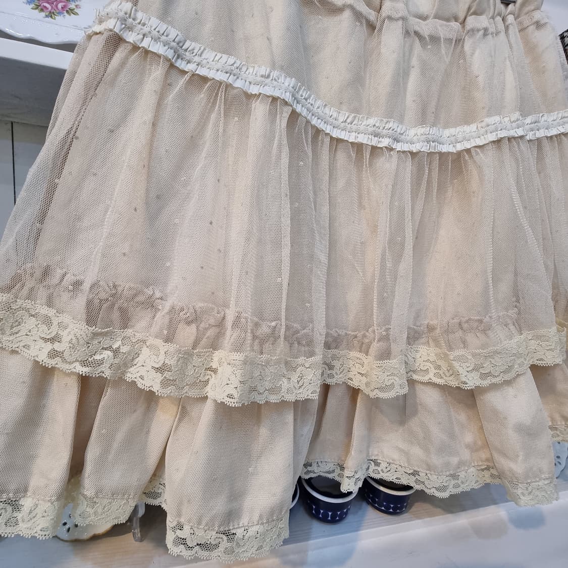 Axes femme(악시즈팜므) 아이보리 레이스 튜튜 스커트 상품이미지2