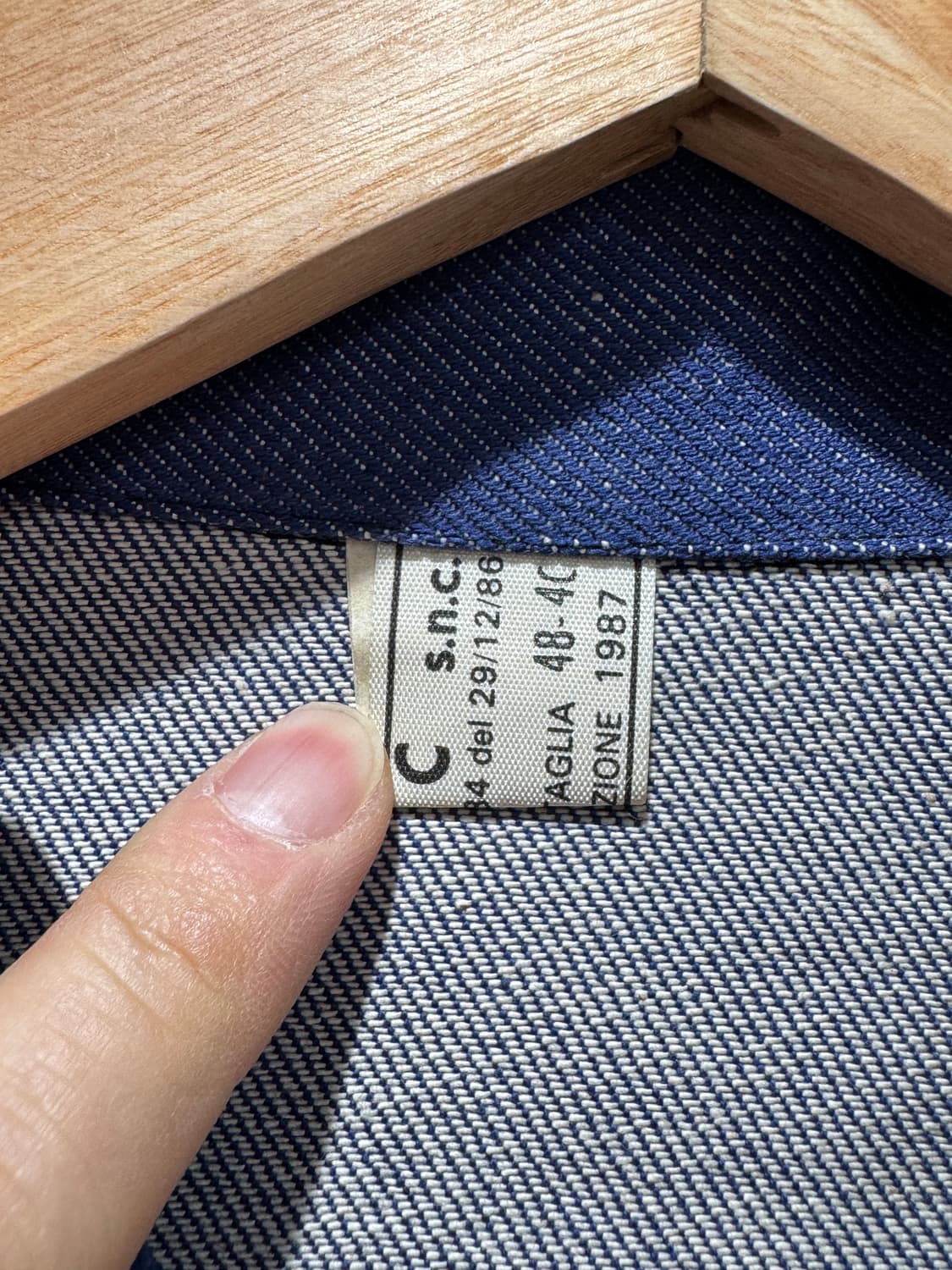 1987 이탈리아군 데님 자켓 48 상품이미지6