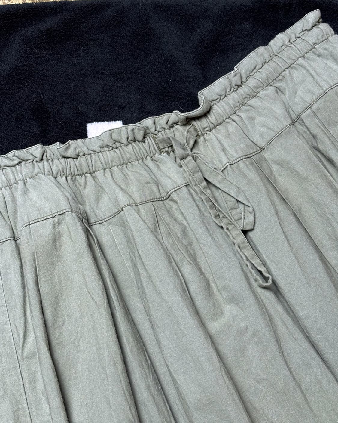 일본빈티지 YARRA  카키 롱스커트 상품이미지3