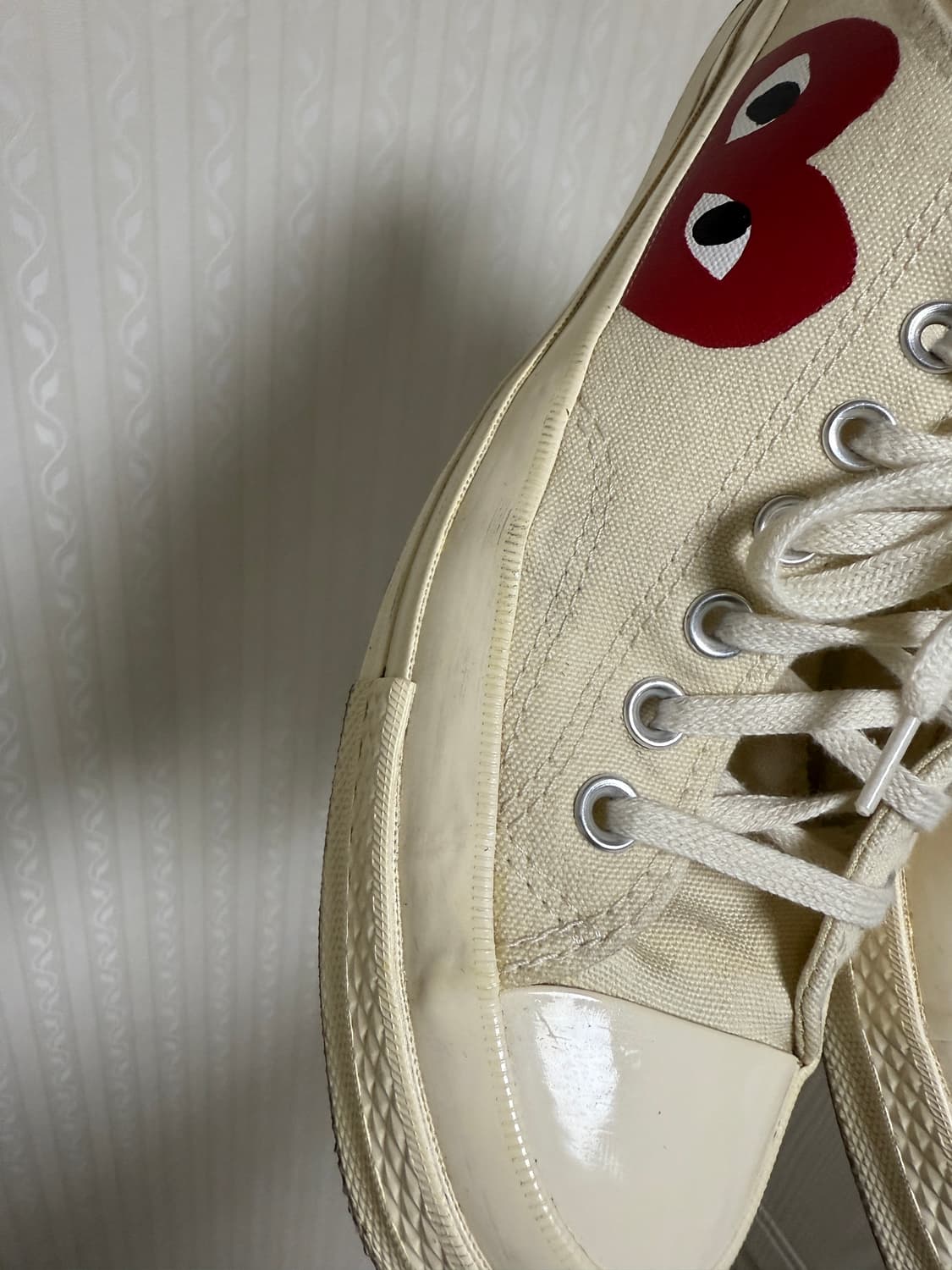 컨버스 x 플레이 꼼데가르송 척 70 로우 화이트 275 상품이미지6