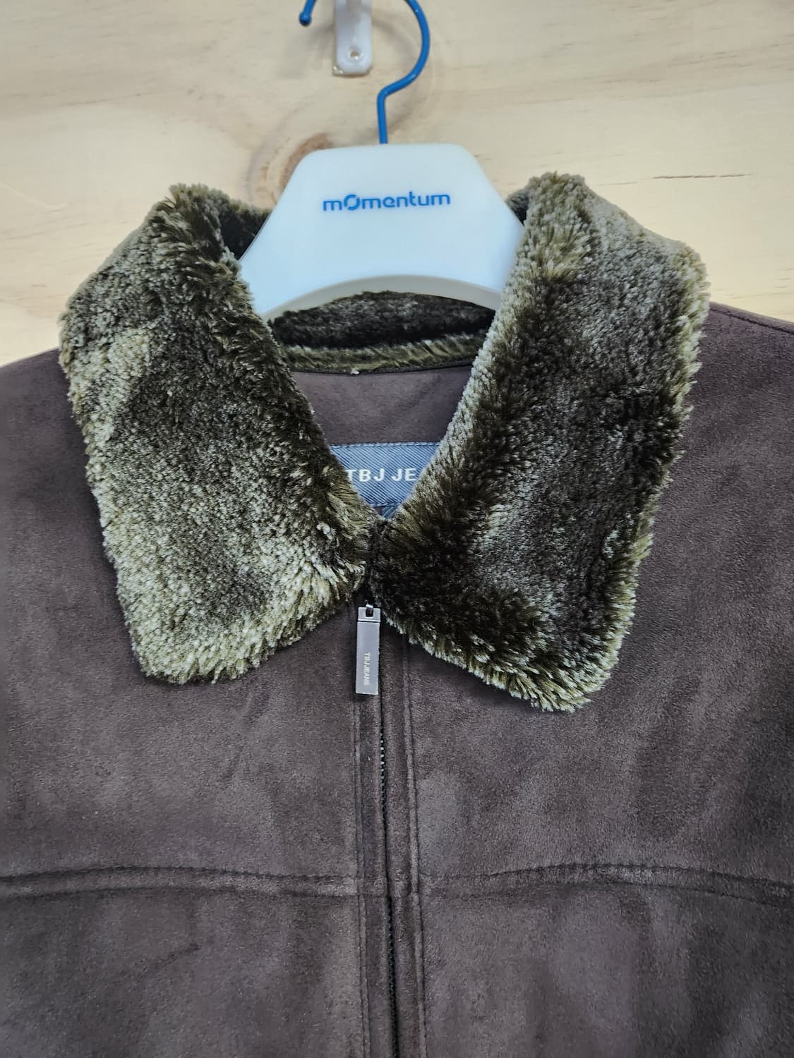 349) TBJ 스웨이드 퍼 카라 자켓 상품이미지4